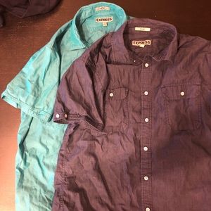 2 Express men’s sz L short sleeve